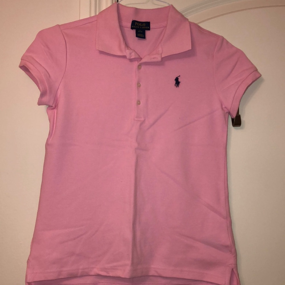 Girls New pink polo shirt
